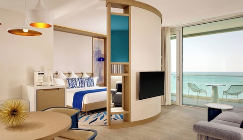 Habitación, 1 cama de matrimonio grande, no fumadores, vistas al mar (Balcony)