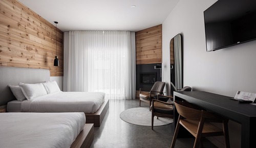 Habitación estándar, 2 camas de matrimonio, vistas al campo de golf