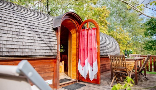 Casa móvil, 1 cama doble con sofá cama, no fumadores (Roulotte Viticole)