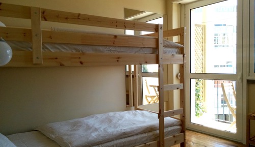 Habitación básica, baño compartido, vistas al mar (Bunk Bed)