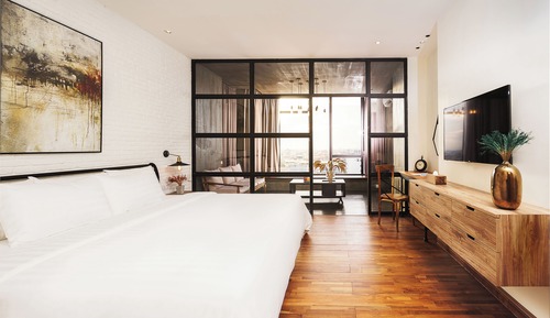 Suite estudio, 1 cama de matrimonio grande (Sunset)