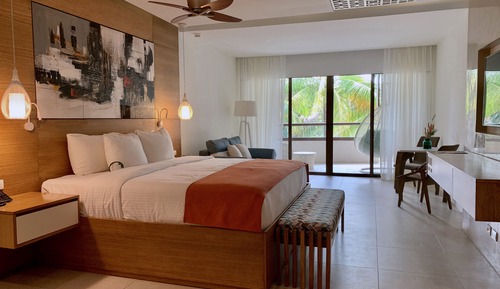 Suite junior, 1 cama de matrimonio grande, vistas al jardín
