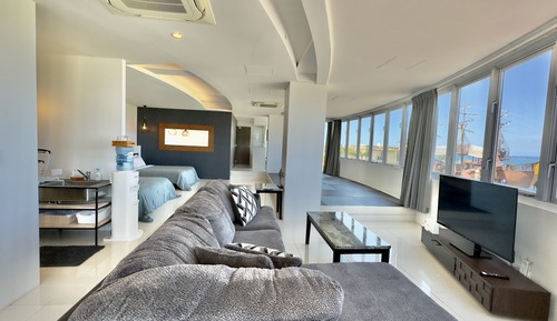 Suite estudio superior, vistas al mar, frente a la playa