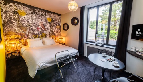 Habitación doble, 1 cama de matrimonio grande, vistas al jardín