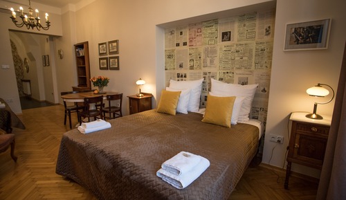 Suite estudio exclusiva, cocina básica, vistas a la ciudad