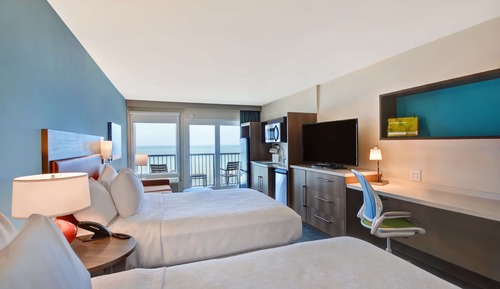 Suite estudio, 2 camas de matrimonio (Oceanfront view)