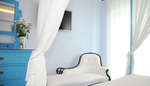 Habitación Deluxe doble, 1 cama de matrimonio grande, balcón, mirando al mar