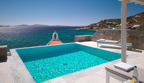 Suite, piscina privada, vistas al mar