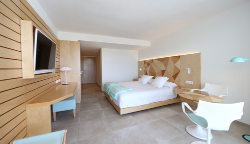 Habitación doble, balcón, vistas parciales al mar