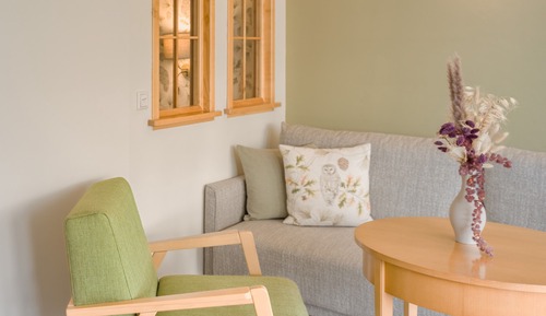 Turmsuite mit Balkon und Seeblick
