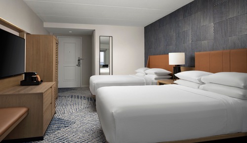 Habitación Club, 2 camas de matrimonio, vistas al puerto deportivo