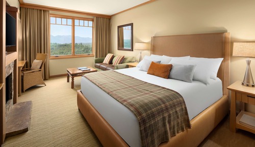 Suite estudio, chimenea, vistas al complejo turístico (Lodge)
