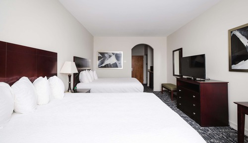 Habitación estándar, 2 camas de matrimonio, no fumadores, frigorífico y microondas