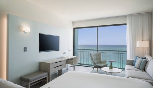 Habitación Deluxe, 1 cama de matrimonio grande, vistas al mar
