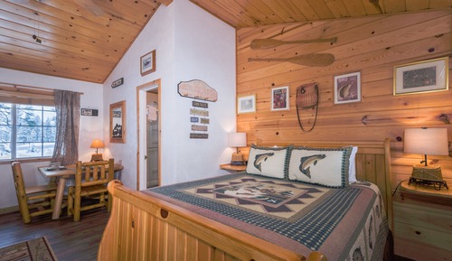 Cabaña estándar, 1 cama de matrimonio, no fumadores (Angler Room)