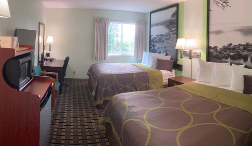 Habitación, 2 camas de matrimonio, no fumadores, vistas parciales al lago