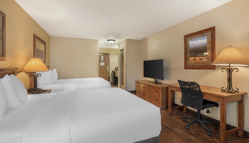 Habitación estándar, 2 camas de matrimonio, no fumadores, frigorífico y microondas