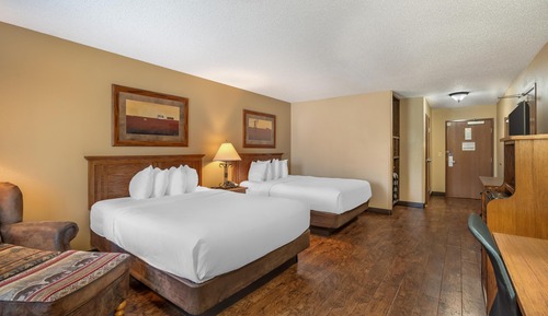 Habitación estándar, 2 camas de matrimonio, accesible para personas con discapacidad, no fumadores