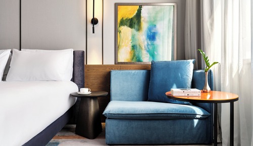 Habitación estándar, 1 cama de matrimonio grande con sofá cama