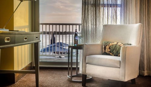 Habitación ejecutiva, 1 cama de matrimonio grande, balcón, vistas al río