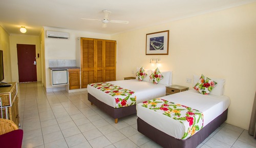 Habitación, frente a la playa