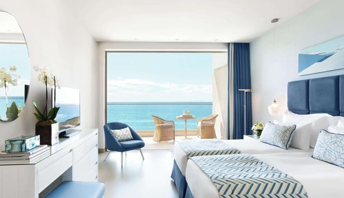 Habitación familiar, vistas al mar