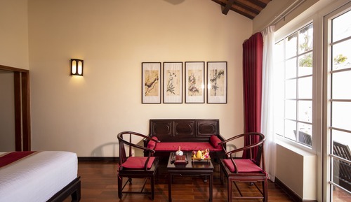 Habitación Deluxe con 2 camas individuales, vistas al jardín