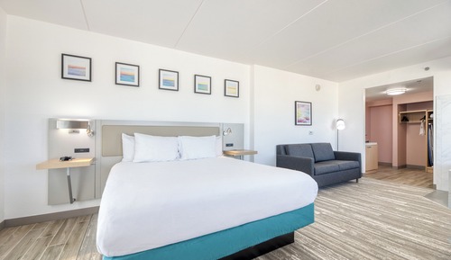 Habitación Deluxe, 1 cama de matrimonio grande con sofá cama, balcón, frente al mar (Whirlpool)