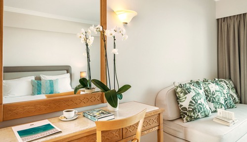 Habitación familiar, vistas al jardín