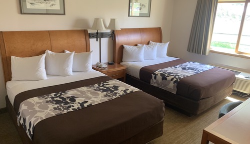 Habitación básica doble, varias camas, no fumadores