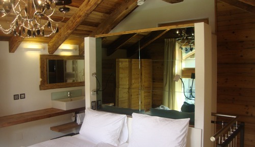 Chalet Deluxe, 1 habitación, patio, vistas a la montaña