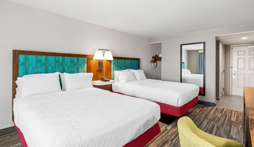 Habitación, 2 camas de matrimonio, accesible para personas con discapacidad, no fumadores