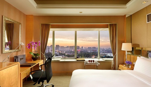Suite junior, 1 cama de matrimonio grande, acceso al Business Lounge, con vistas