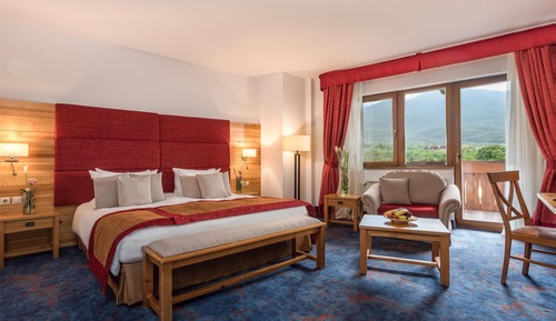 Habitación superior, 1 cama de matrimonio grande, vistas a la montaña