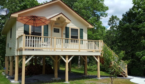 Cabaña Deluxe, 1 cama de matrimonio, cocina