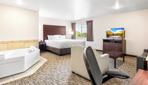 Suite, 1 cama de matrimonio grande con sofá cama, no fumadores, bañera de hidromasaje