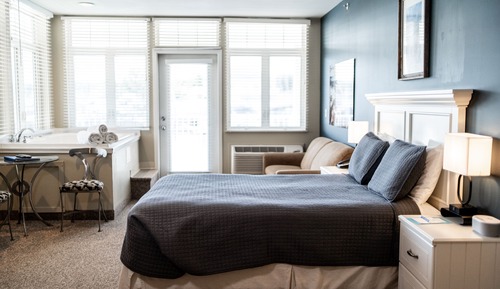 Habitación Premium, 1 cama de matrimonio con sofá cama, vistas al lago, en esquina