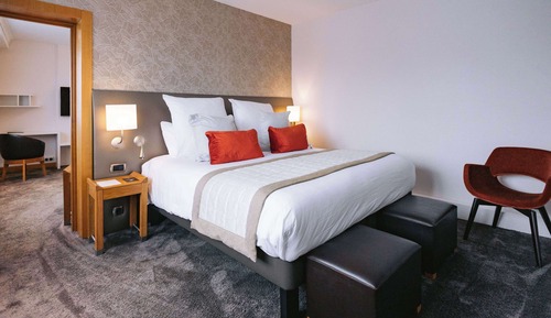 Suite familiar, 1 cama de matrimonio grande con sofá cama, vistas a la ciudad