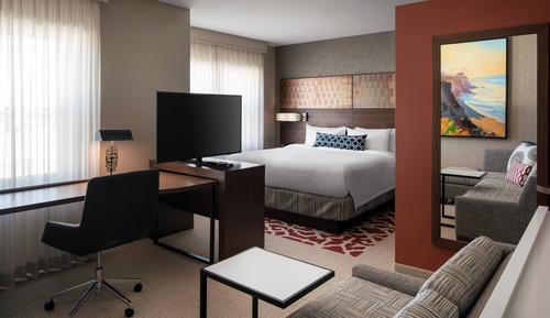 Estudio, 1 cama de matrimonio grande con sofá cama