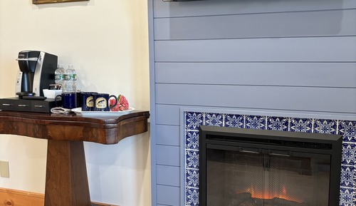 Habitación Deluxe, 1 cama de matrimonio grande, chimenea, vistas a la bahía