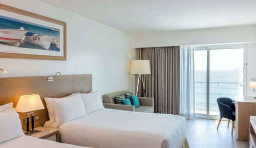 Habitación Deluxe, 2 camas dobles, frente al mar