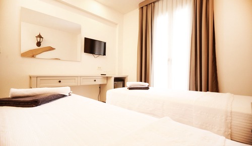 Habitación estándar con 2 camas individuales, vistas al jardín