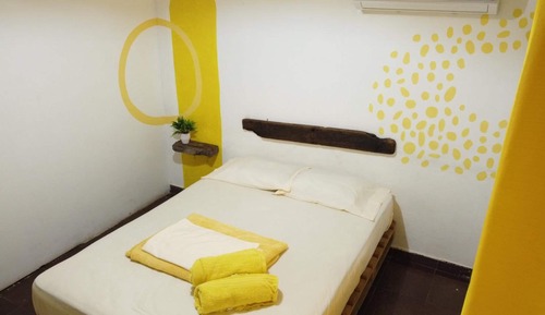 Room with shared bathroom