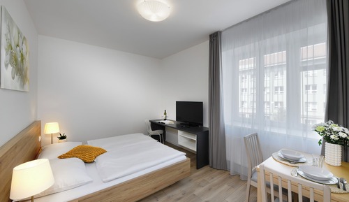 Habitación doble, 1 cama de matrimonio grande, baño privado