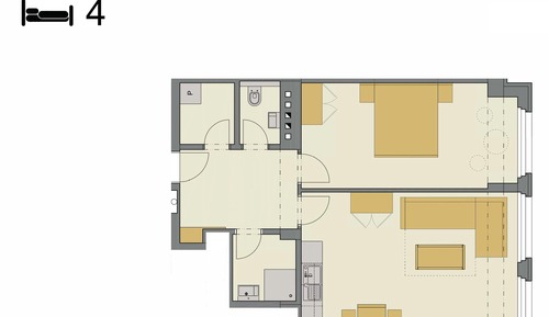 Apartamento Confort, 1 habitación, cocina