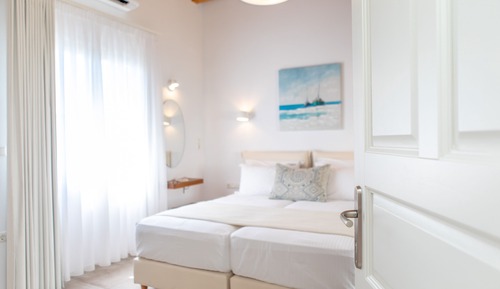 Apartamento estándar, 2 camas individuales, balcón, vistas al mar