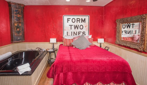 Cabaña clásica, 1 cama de matrimonio, bañera de hidromasaje (Sugar Shack)