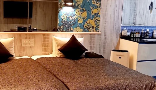 Habitación clásica con 2 camas individuales, no fumadores (Pet Friendly, open-air bath)
