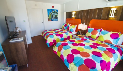 Habitación económica, 2 camas dobles