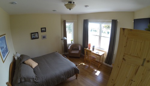 Habitación Premium, 1 cama de matrimonio, frigorífico y microondas, vistas parciales al mar